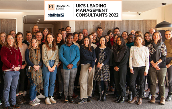 Delighted to be recognised as a Financial Times leading UK management consultancy