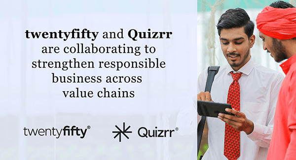 Announcing the twentyfifty and Quizrr partnership