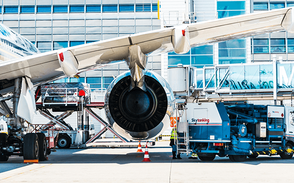 A mining vehicle in a large mine